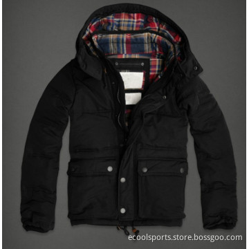 Waterproof Down Jacket Black Winter Coat Cotton